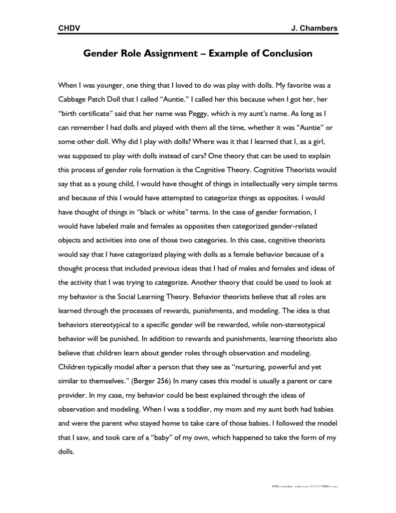 How To Write A Conclusion For An Assignment