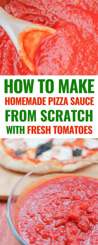 How To Make Pizza Sauce At Home From Fresh Tomatoes