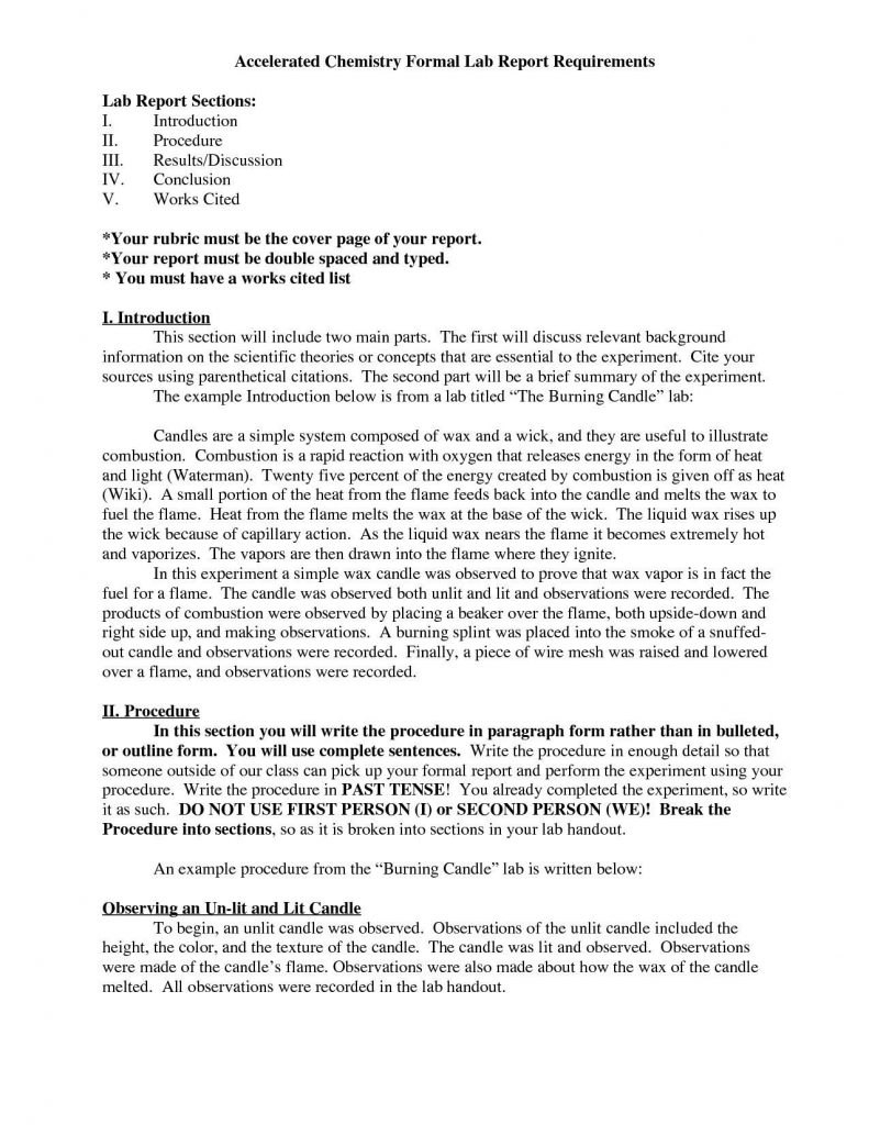 How To Write A Conclusion For Lab Report